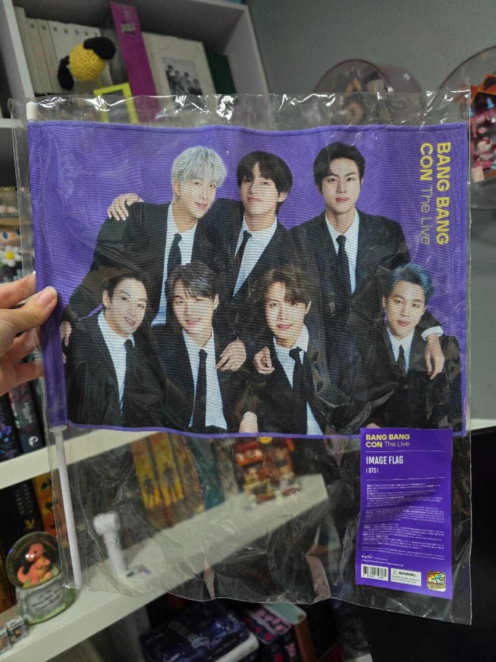 Official BTS Bang Bang Con: The Live Image Flag - Brand New / Sealed